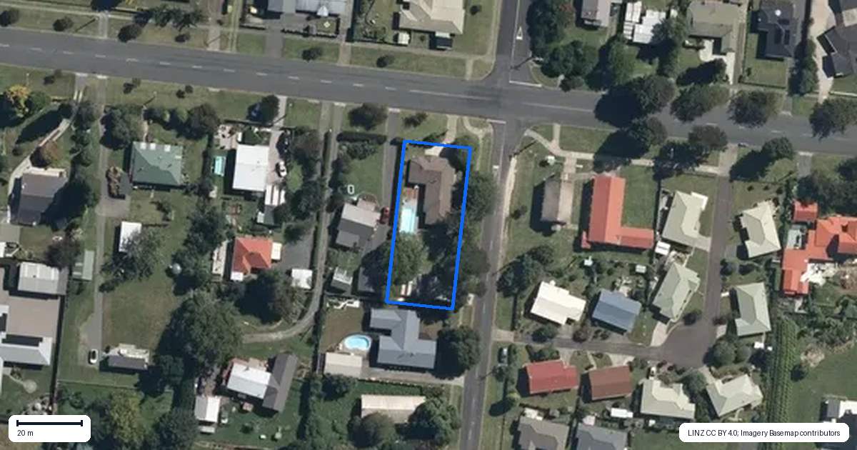 Property context map for 518 Crozier Street, Pirongia