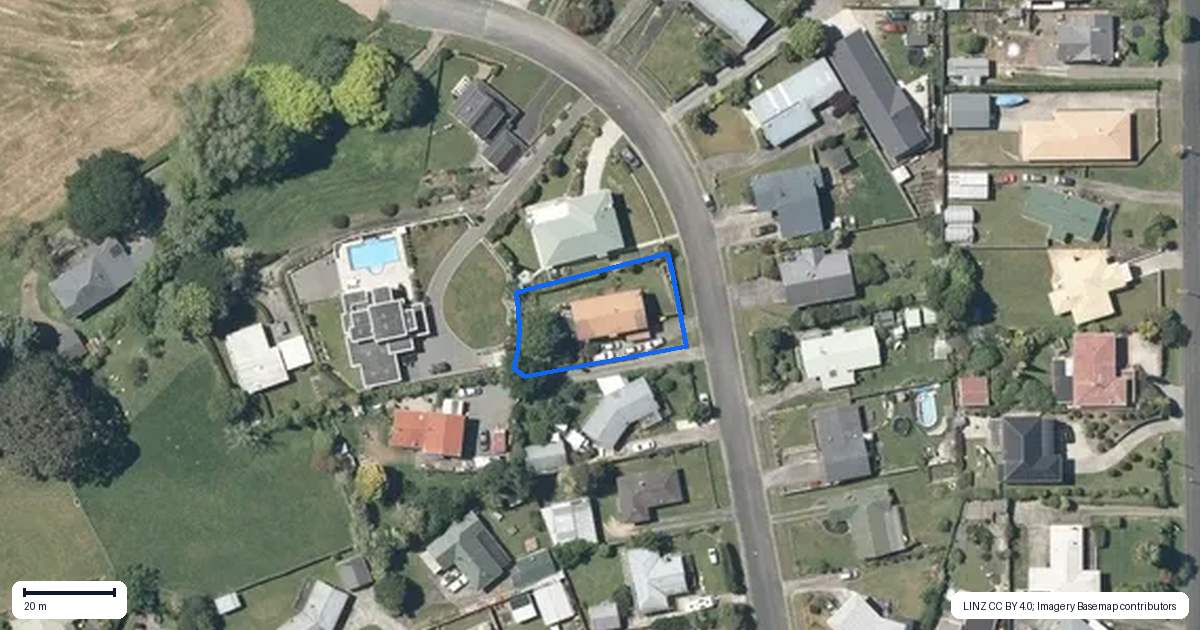 Property context map for 12 Thornton Street, Putaruru