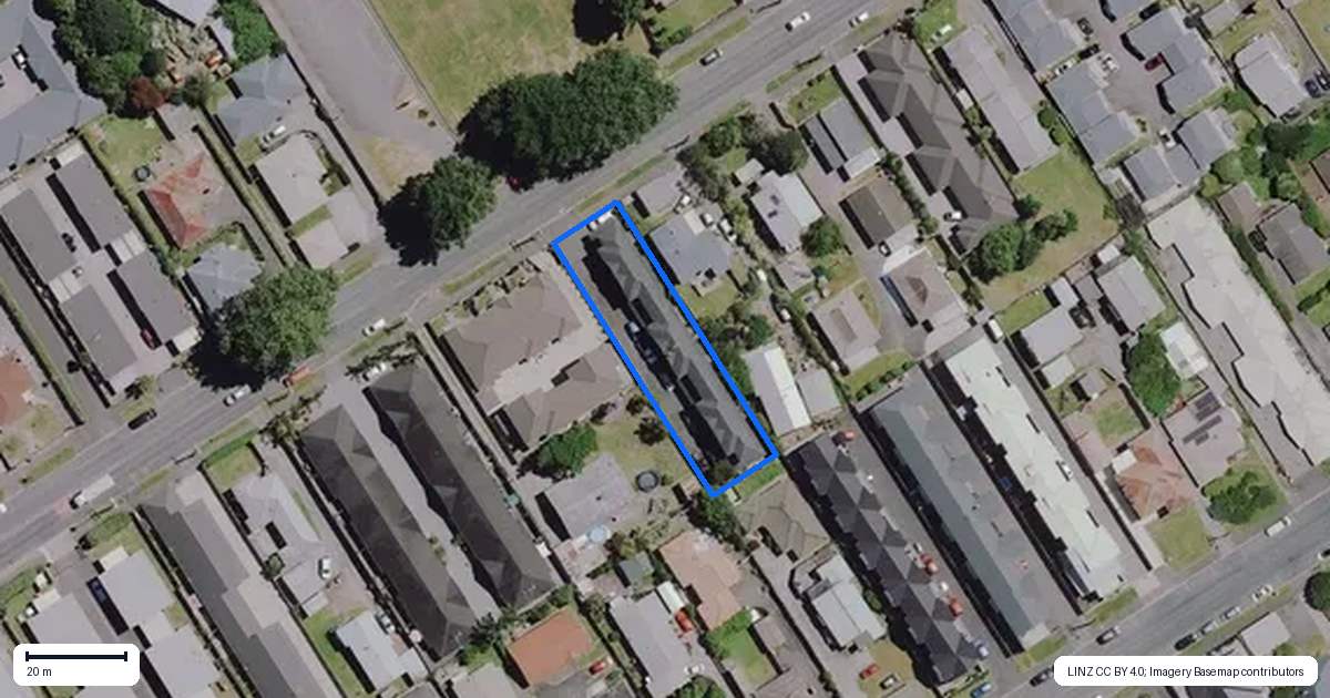 Property context map for 2/34 Fifth Avenue, Enderley, Hamilton