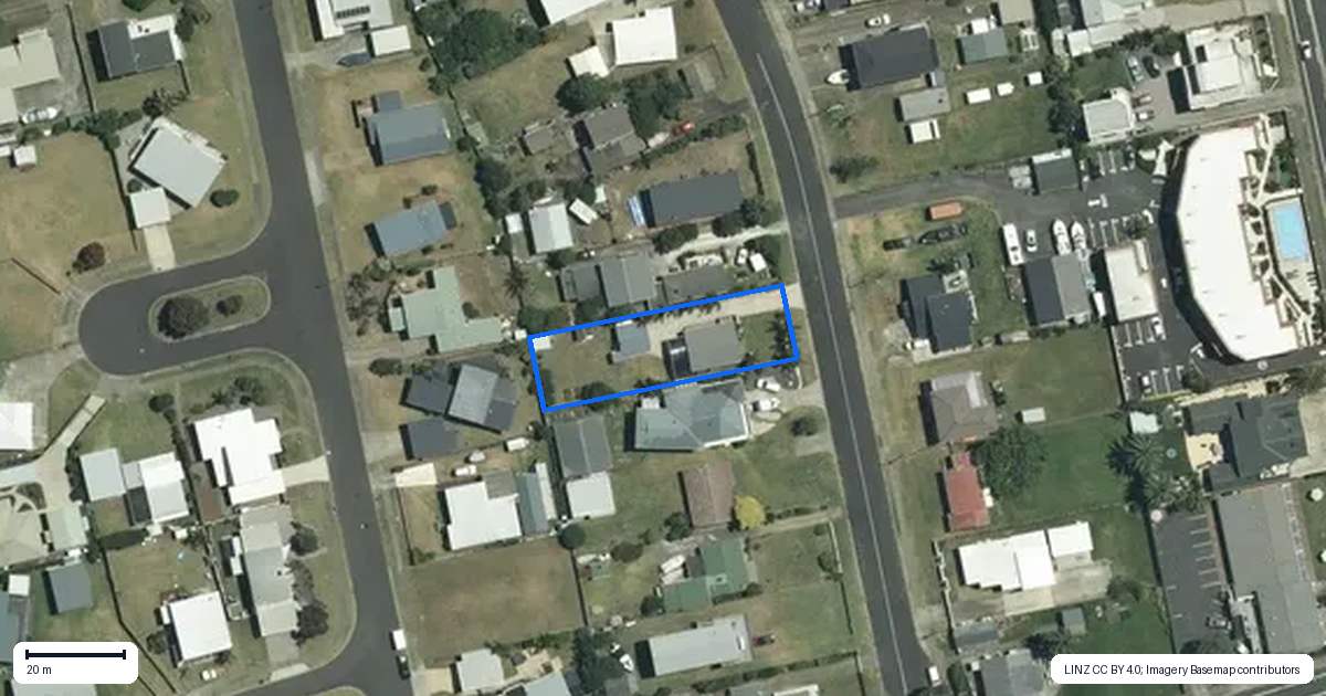 Property context map for 268 Cook Drive, Whitianga