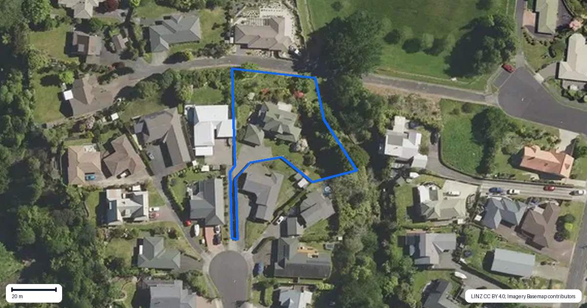 Property context map for 25 Gillam Crescent, Springfield, Rotorua