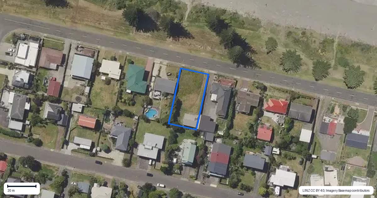 Property context map for 222 Ocean Road, Ohope