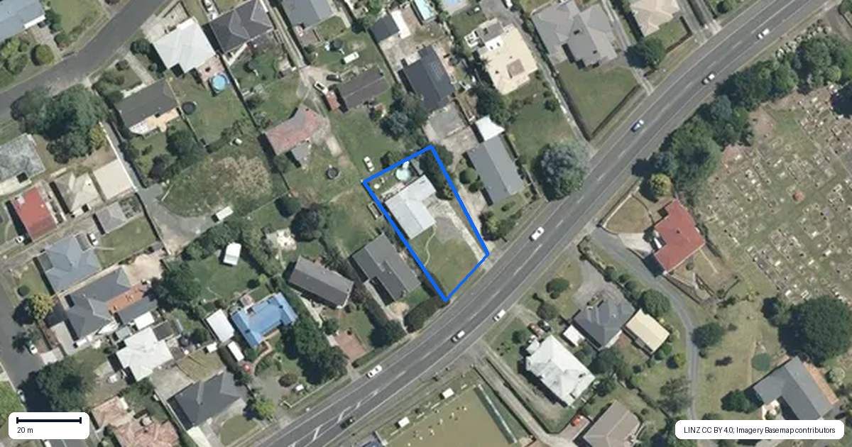 Property context map for 317 Thames Street, Morrinsville