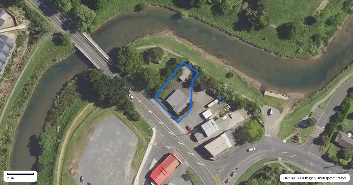 Property context map for 1 Main Road, Katikati