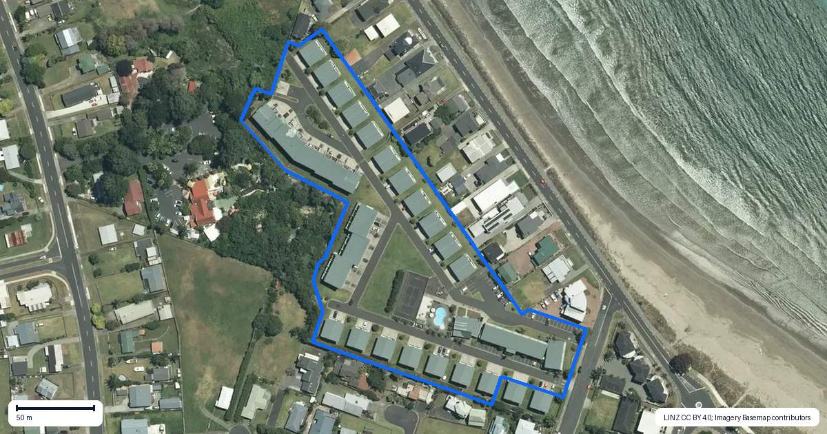 Property context map for 39/18 Eyre Street, Whitianga