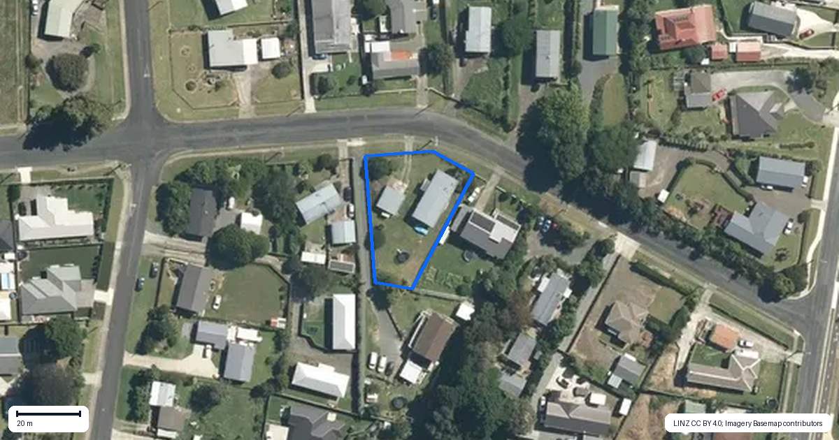 Property context map for 15 Galloway Street, Kihikihi, Te Awamutu