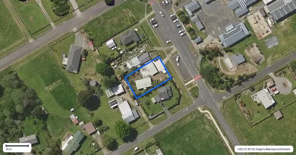 Property context map for 19 South Road, Mamaku