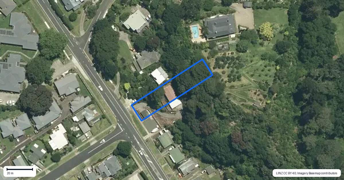 Property context map for 814 Tararu Road, Thames