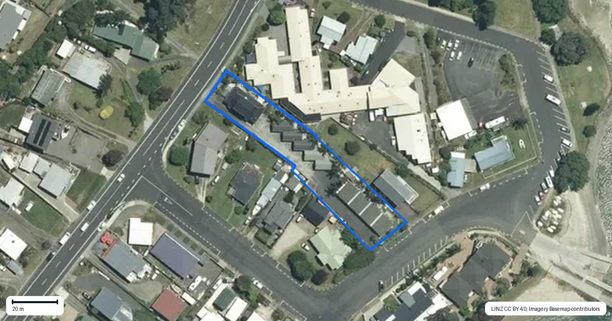 Property context map for 156 Main Road, Tairua