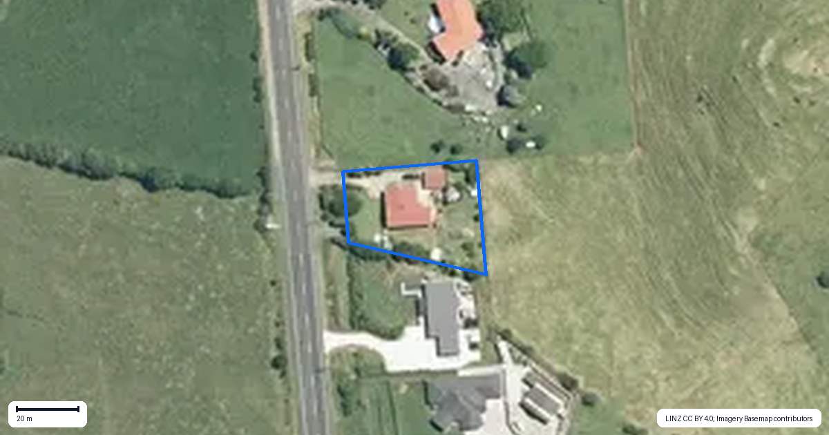 Property context map for 7166 State Highway 26, Komata, Paeroa