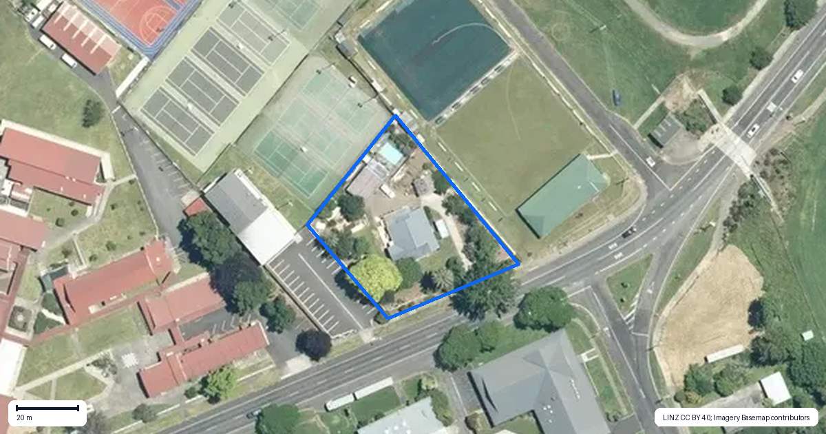 Property context map for 5 Te Aroha Road, Paeroa