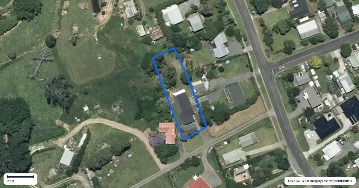Property context map for 2135 Rings Road, Coromandel