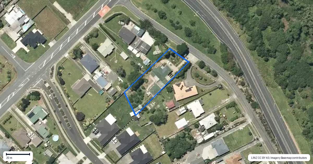 Property context map for 6 Button Lane, Taupiri