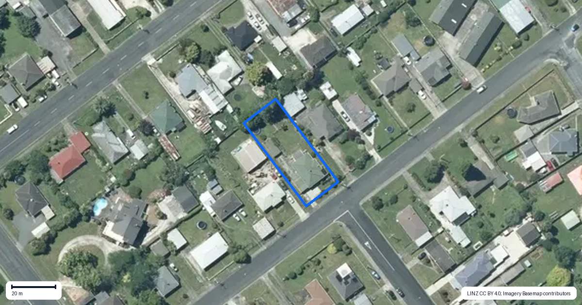 Property context map for 9 Anzac Street, Te Kuiti