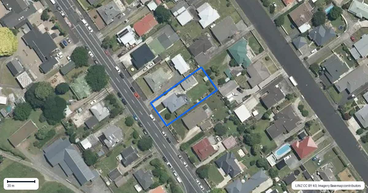 Property context map for 14 Lincoln Street, Morrinsville