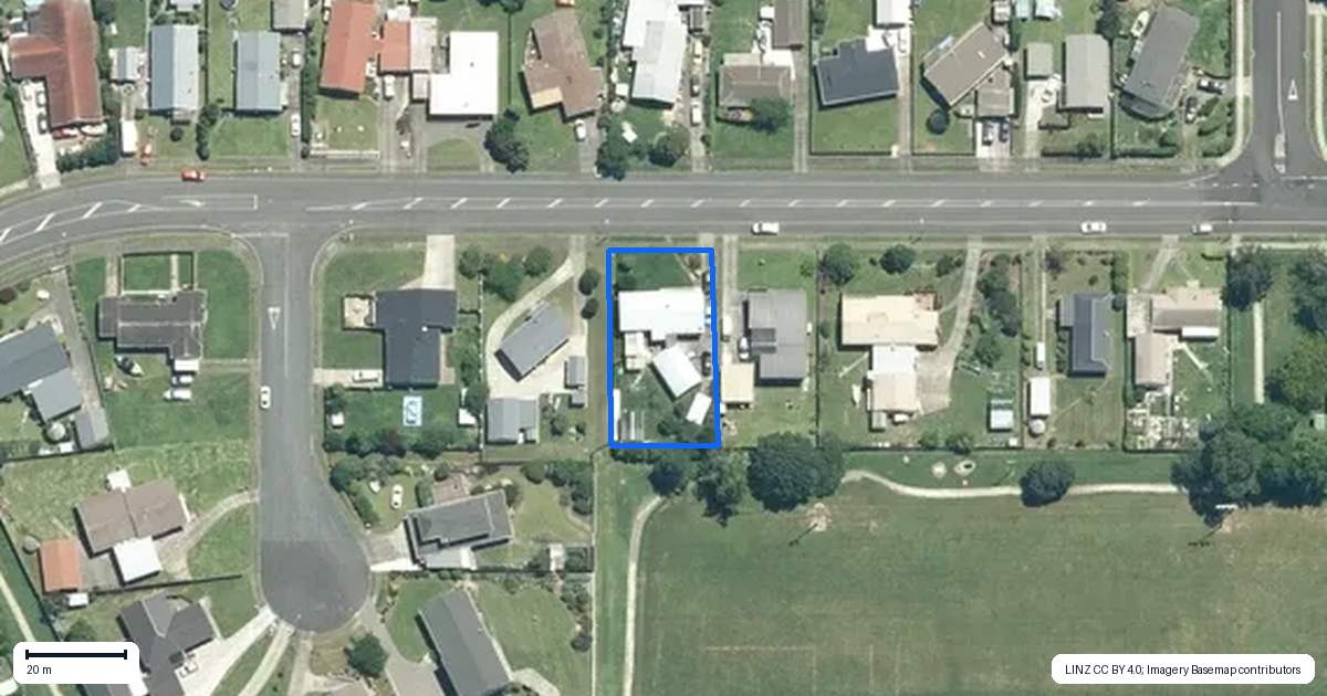 Property context map for 39 Mahana Road, Ngatea
