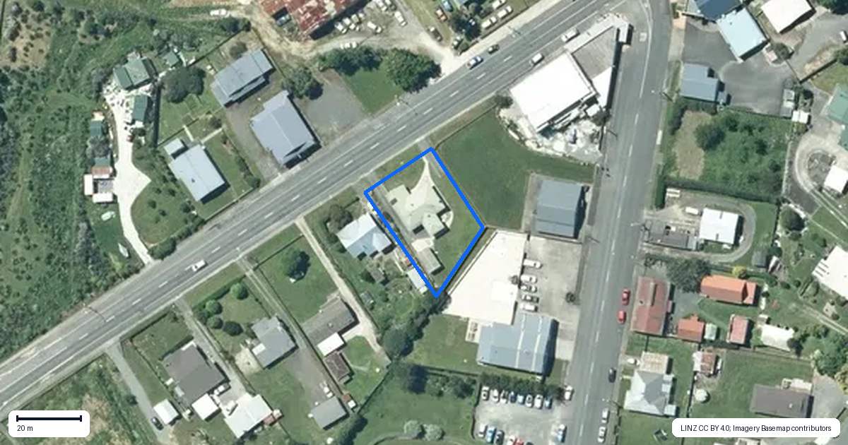 Property context map for 61 Moa Street, Piopio