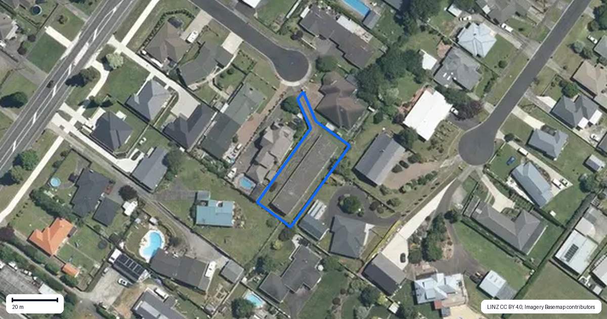 Property context map for 5B Rowan Place, Matamata