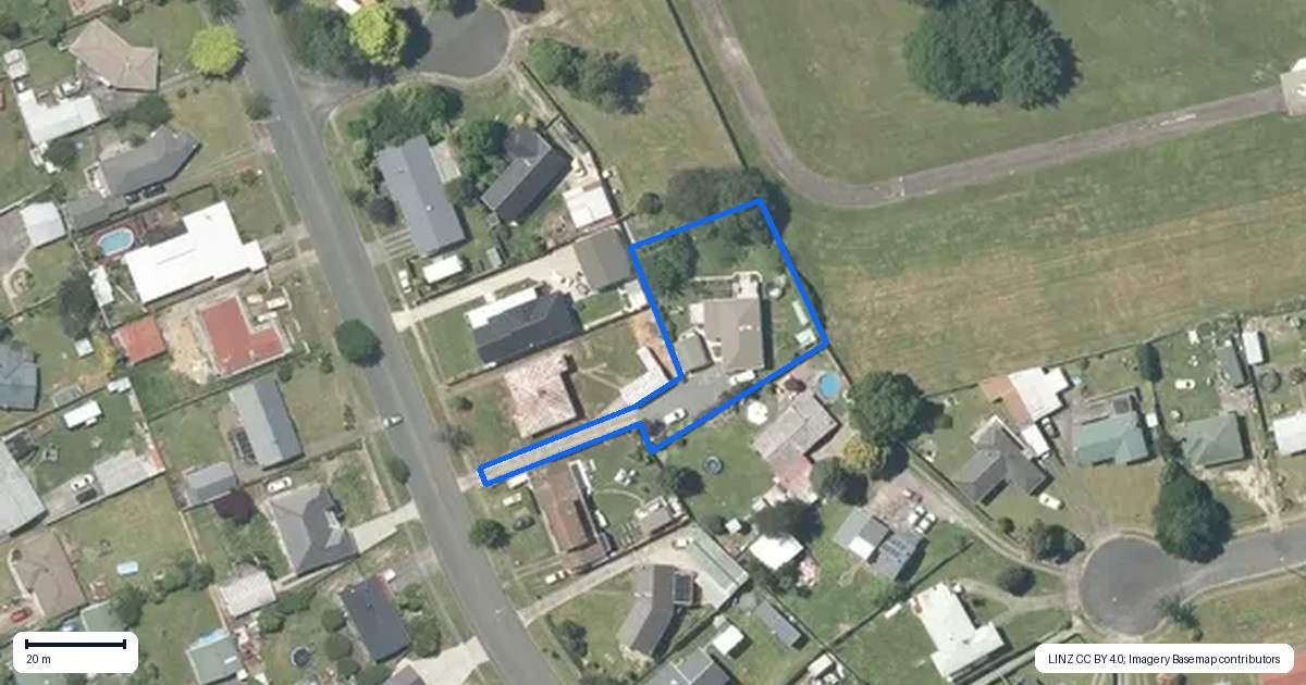 Property context map for 51 Aotea Crescent, Tokoroa
