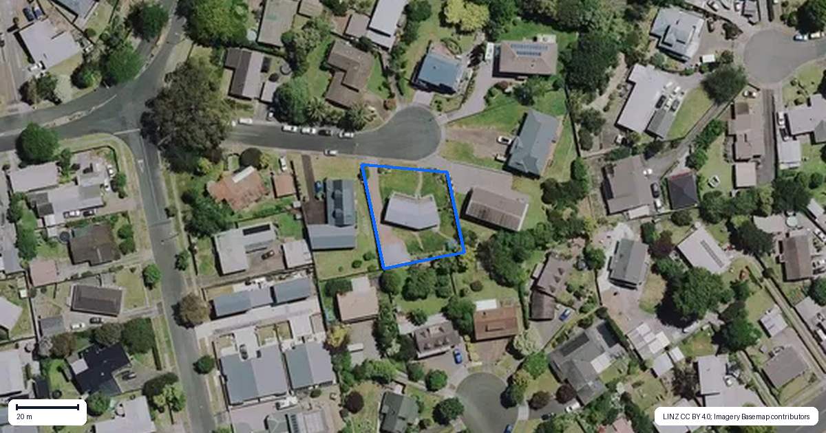 Property context map for 6 Titoki Place, Pukete, Hamilton
