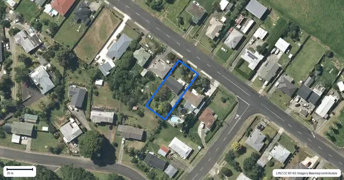 Property context map for 121 Russell Road, Huntly