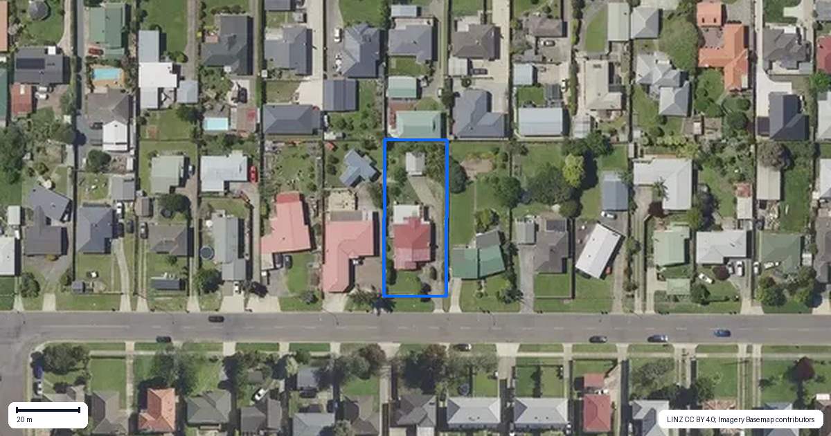 Property context map for 34 Churchill Street, Whakatane