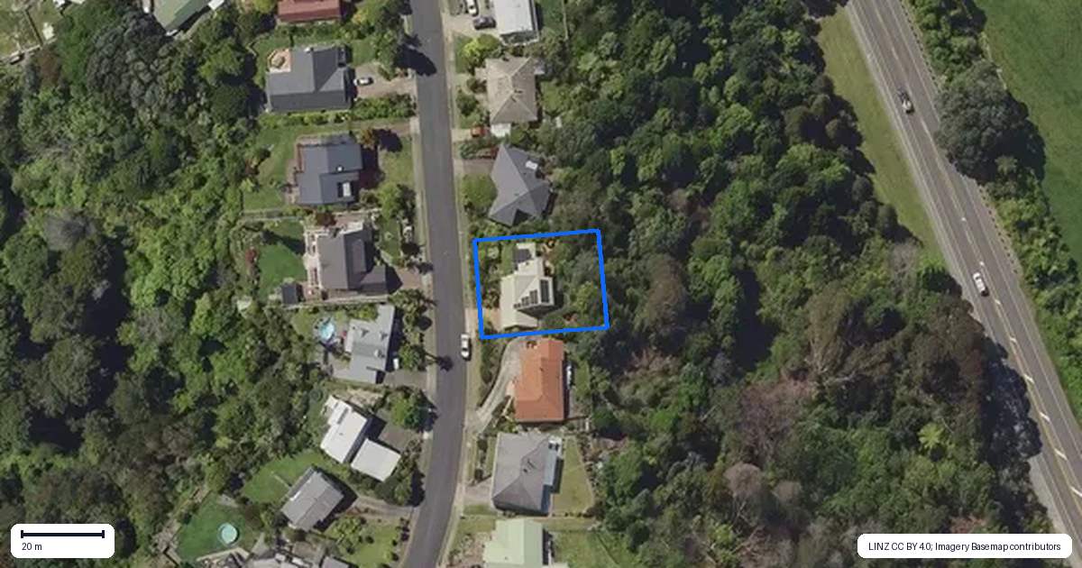 Property context map for 43 Melville Drive, Whakatane