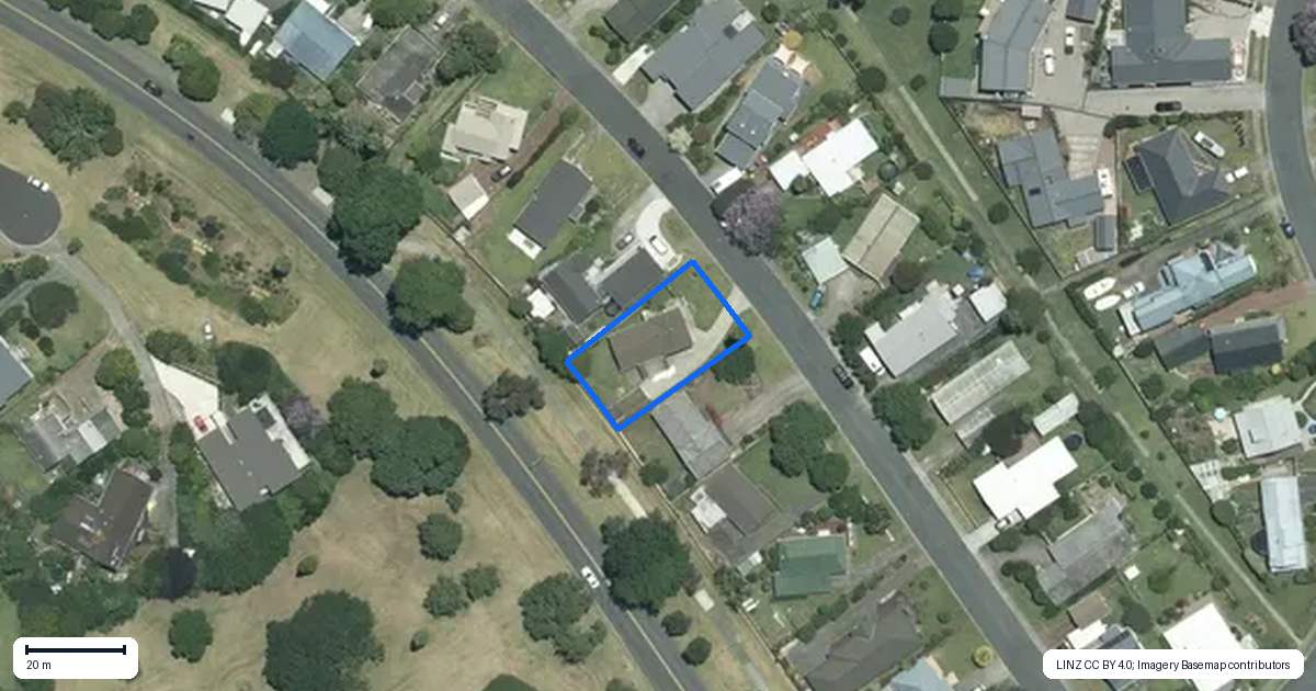Property context map for 112 Isabel Street, Whangamata