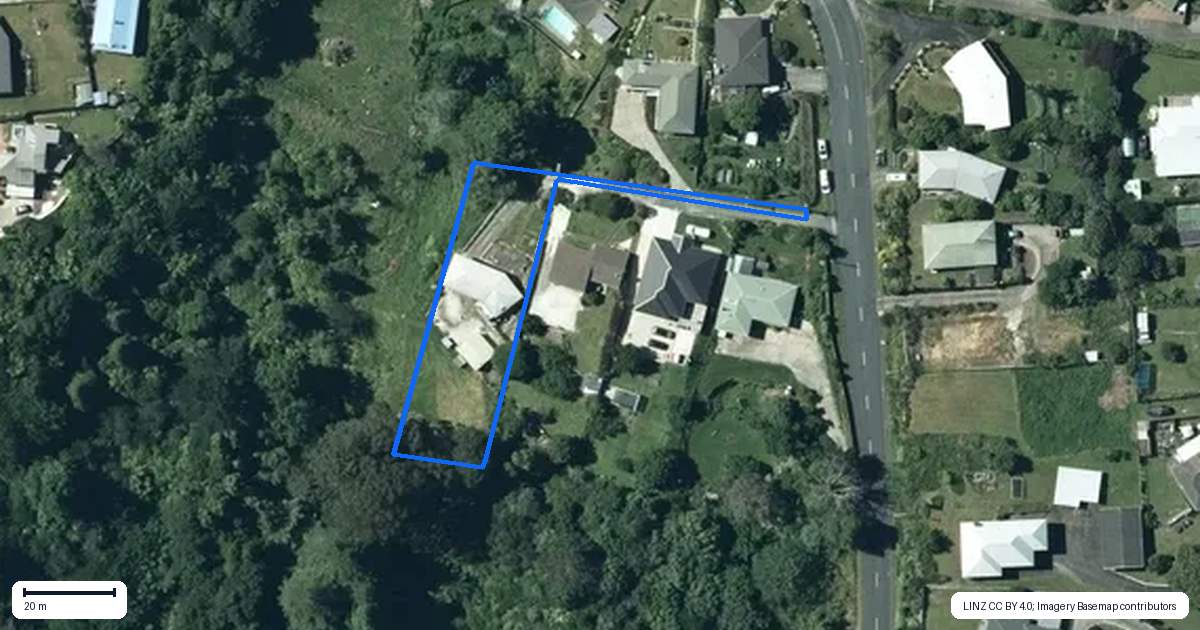 Property context map for 85 Gradara Avenue, Otorohanga