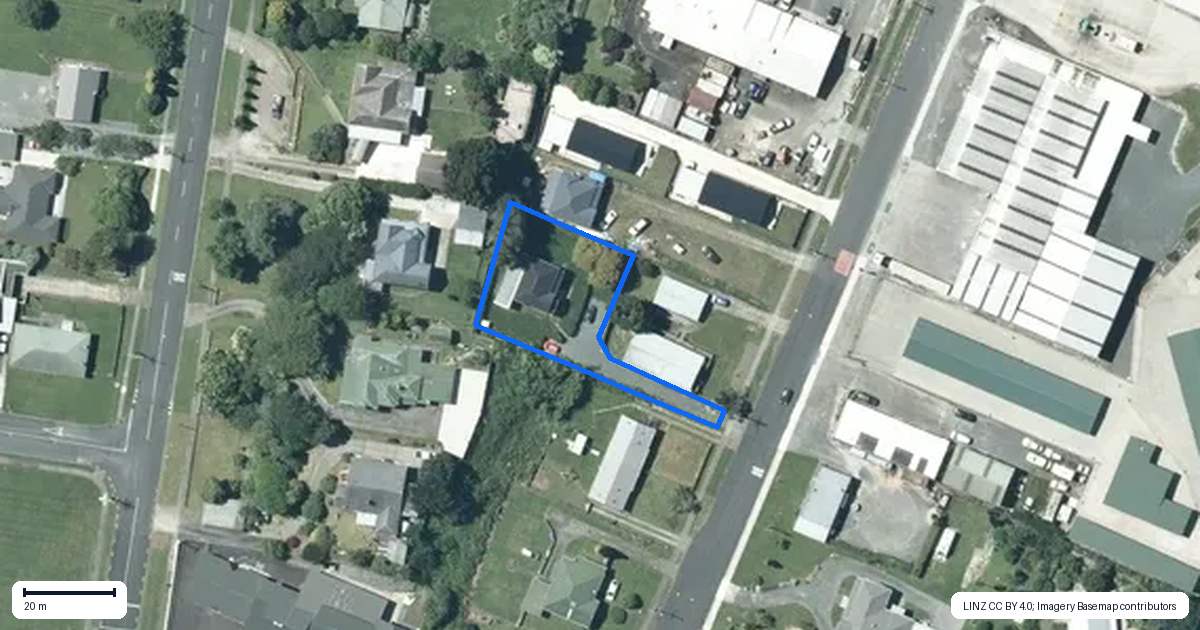 Property context map for 16A Seddon Street, Te Kuiti