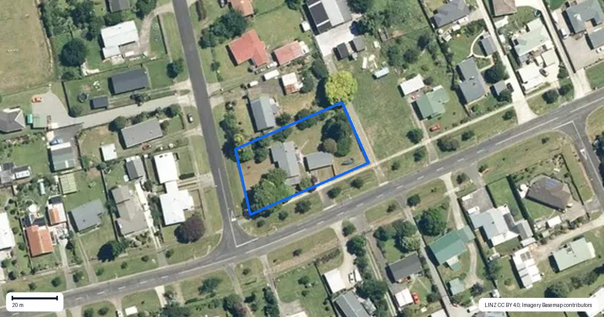 Property context map for 85 Barry Road, Waihi