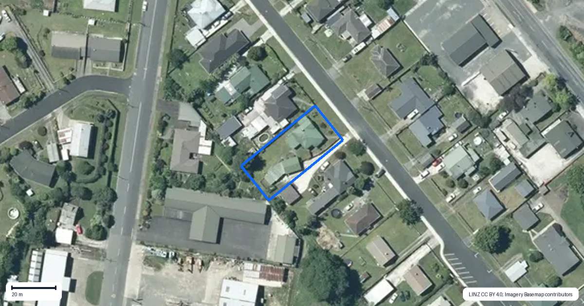 Property context map for 10 Tawhana Street, Te Kuiti