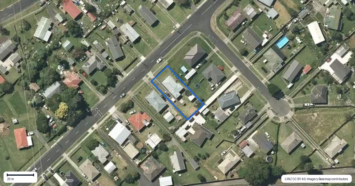 Property context map for 41 Paki Street, Huntly
