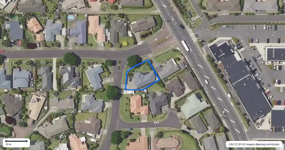 Property context map for 1 Ranfurly Terrace, Pyes Pa, Tauranga
