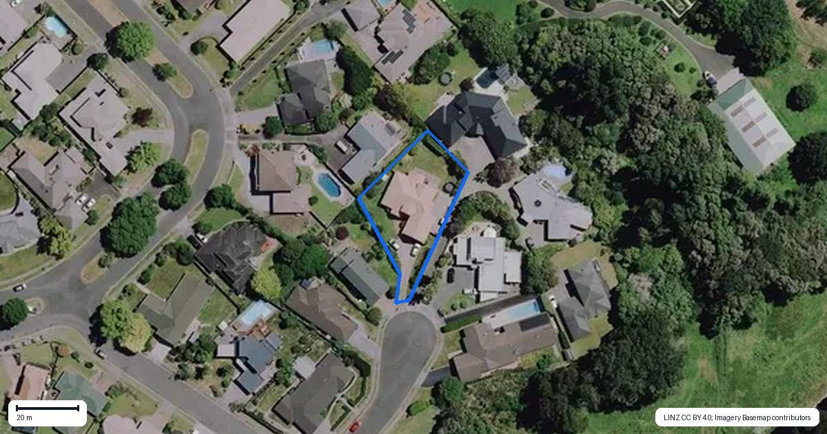 Property context map for 11 Longwood Place, Harrowfield, Hamilton