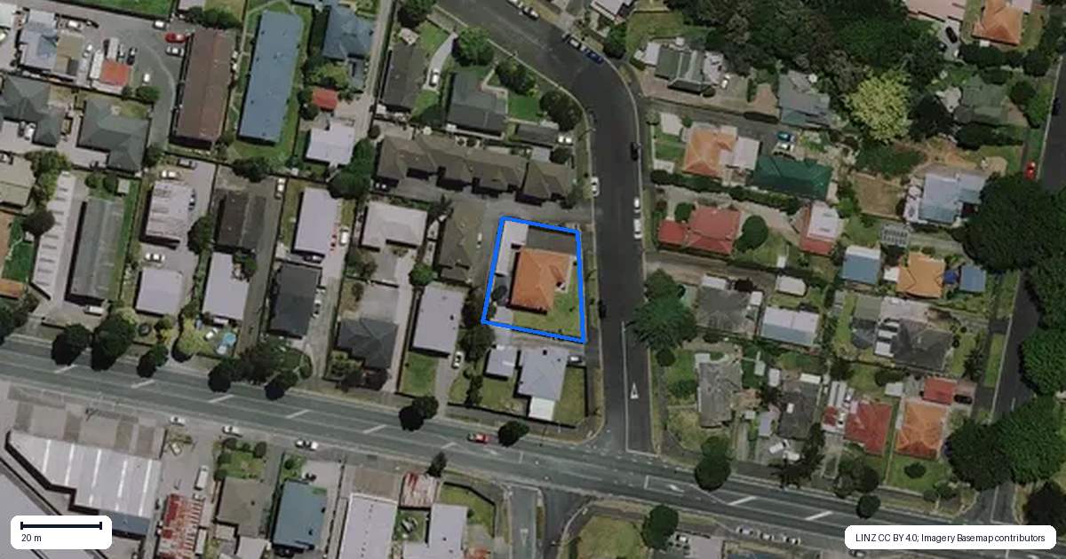 Property context map for 1 Dudley Terrace, Frankton, Hamilton