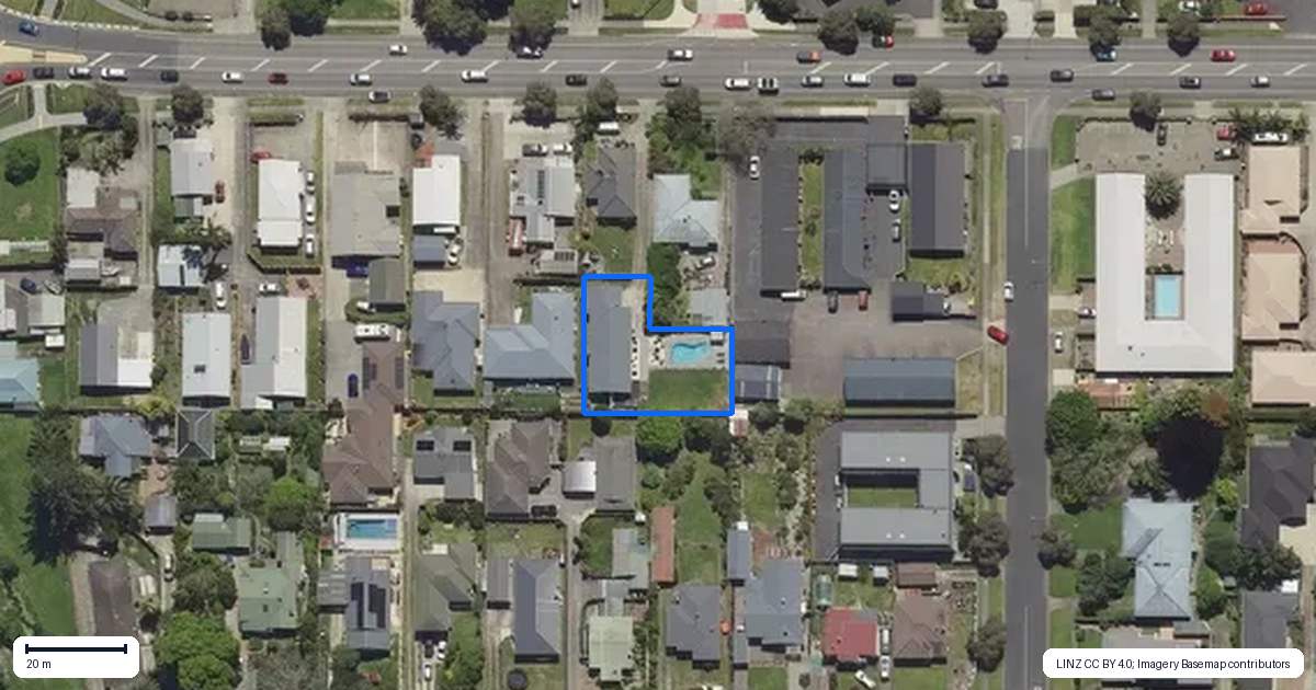 Property context map for 69A Landing Road, Whakatane
