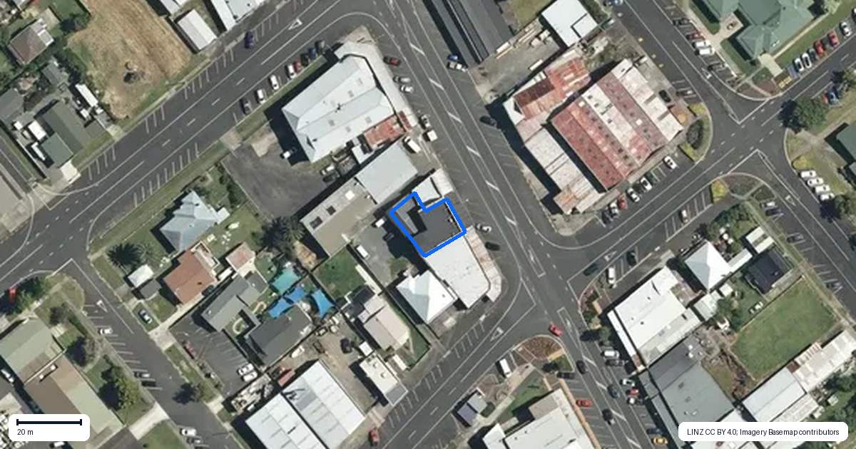 Property context map for 207 Whitaker Street, Te Aroha