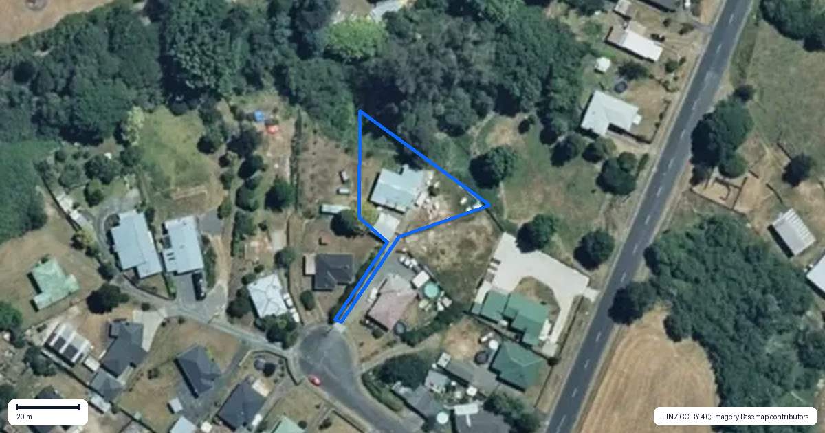 Property context map for 7 Boles Street, Taumarunui