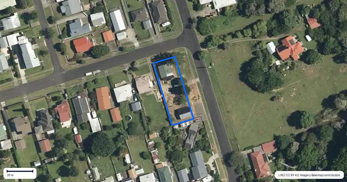 Property context map for 23 Carlyle Street, Te Aroha