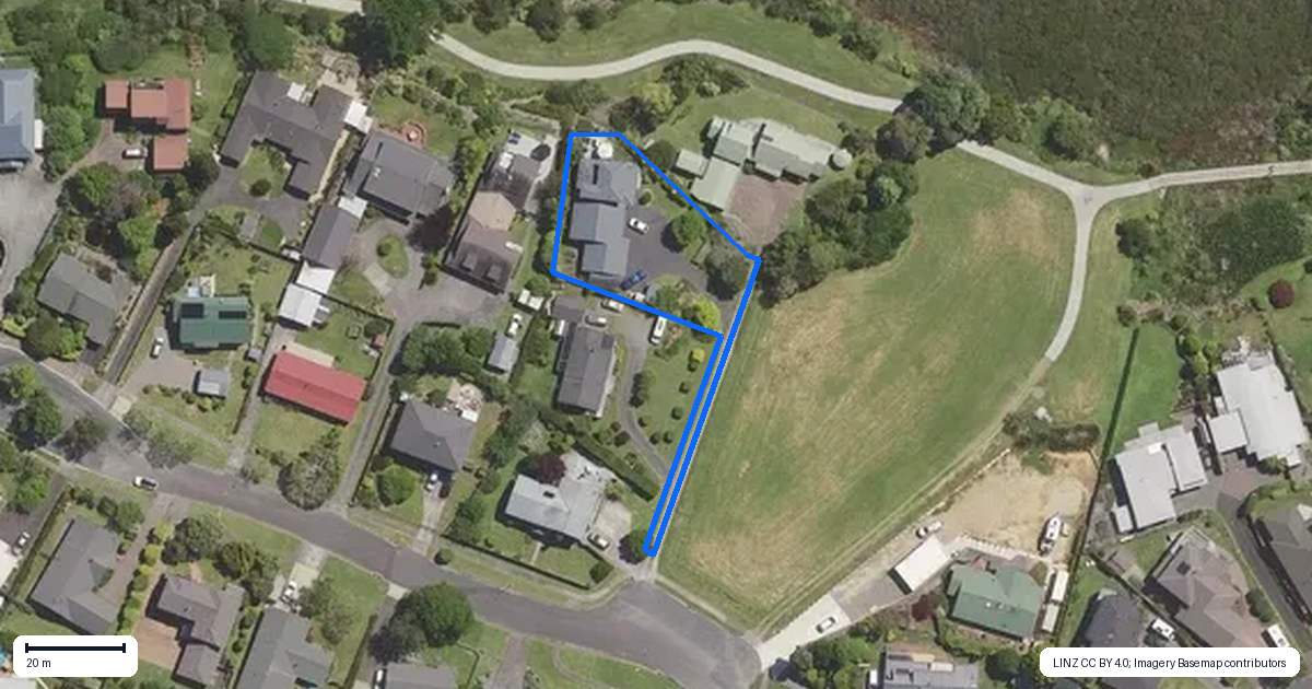 Property context map for 46 Levley Lane, Katikati