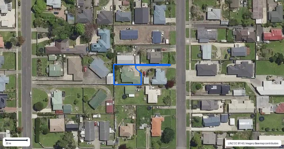 Property context map for 8A Anzac Avenue, Whakatane