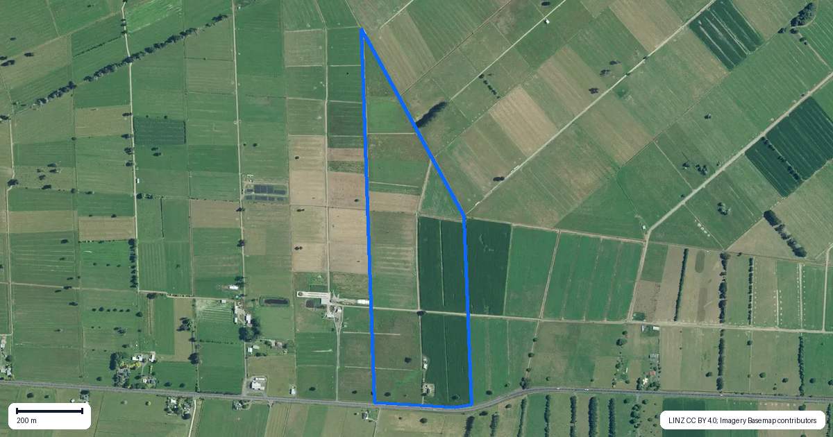 Property context map for 5903 Pekapeka Road, Netherton, Paeroa