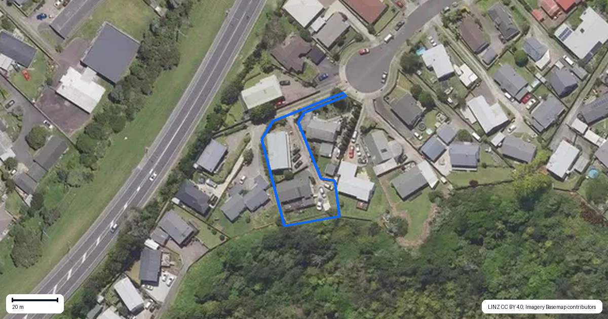 Property context map for 26B Hinerua Street, Maungatapu, Tauranga