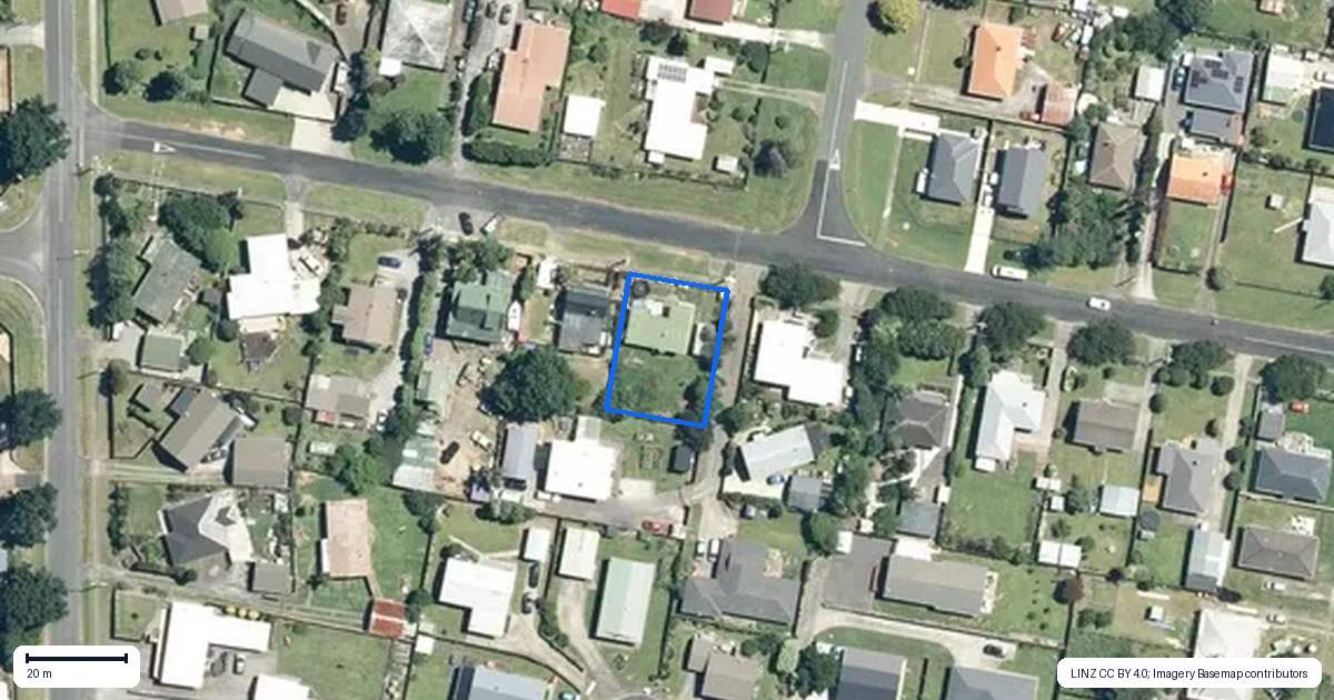 Property context map for 8A Albert Street, Waihi