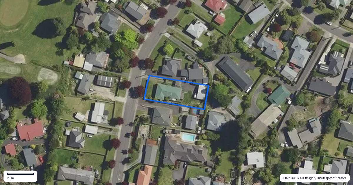 Property context map for 9 Nikau Street, Springfield, Rotorua