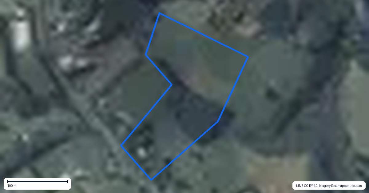 Property context map for 481 Wainui South Road, Whakamarama