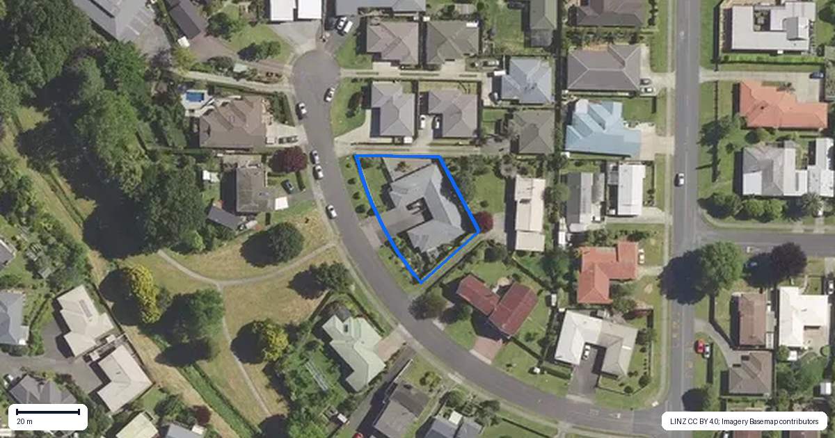 Property context map for 8A Blundell Place, Katikati