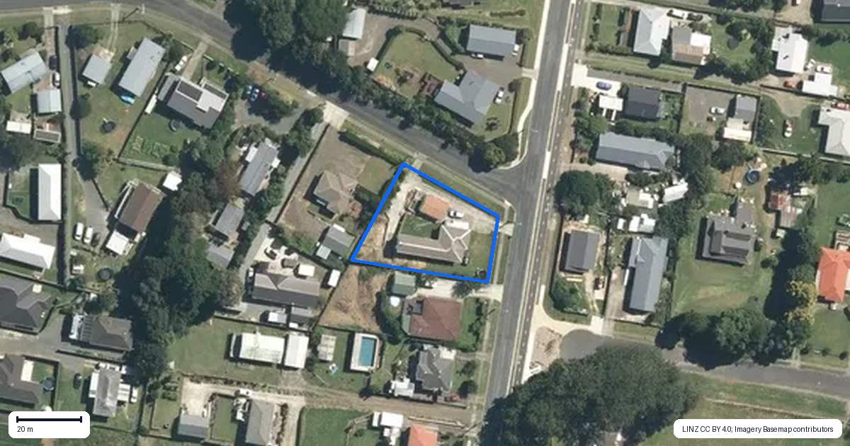 Property context map for 34 Rolleston Street, Kihikihi, Te Awamutu
