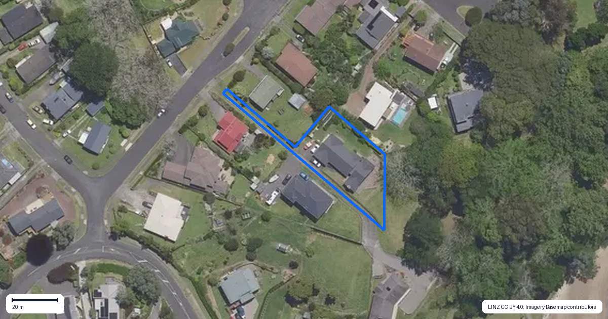 Property context map for 8 Myrtle Drive, Omokoroa